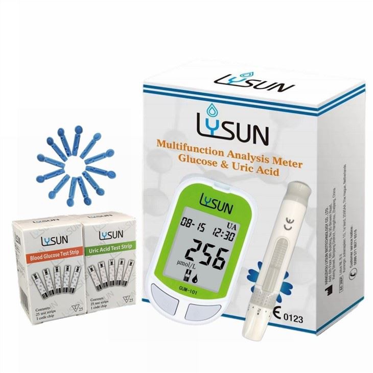 Home Use Multifunction Monitoring System Glucose Uric Acid Analyzer