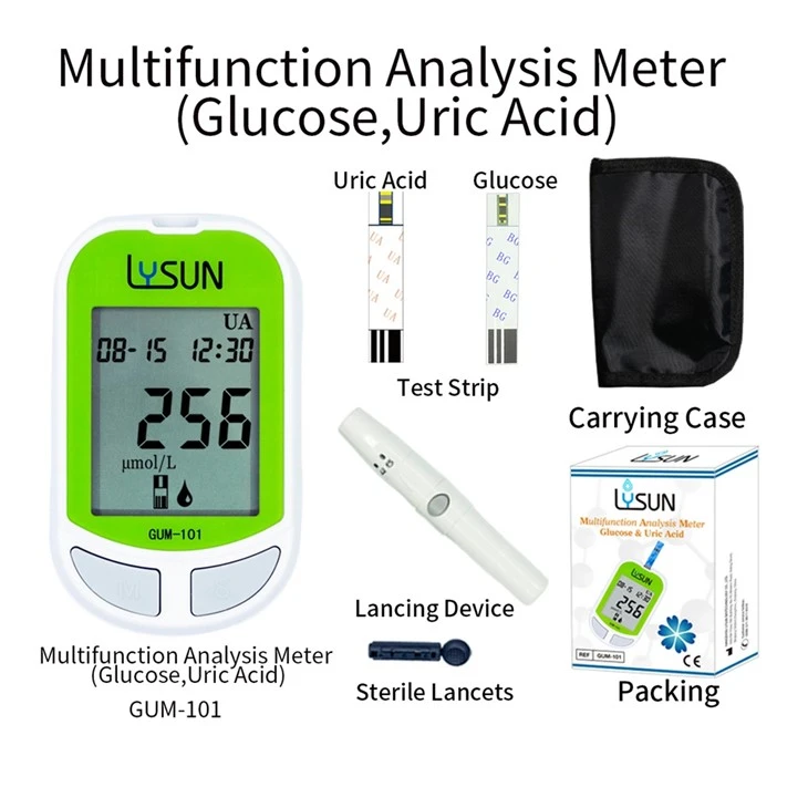 2 in 1Analysis Meter Glucose Uric Acid