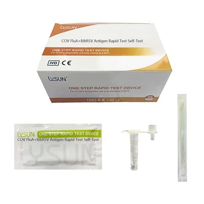 Lysun grip A+B, Covid -19 ak RSV antigen rapid tès pwòp tèt ou-tès FCR-S24